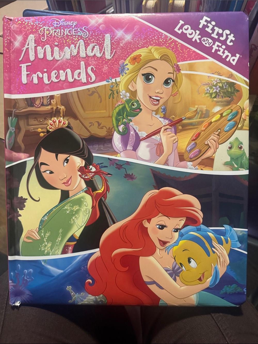 Disney Princess Look & Find Book - Pink, Purple, Blue